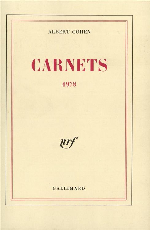 Produktbild: Carnets 1978