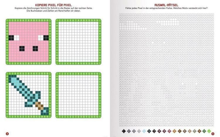 Produktbild: Pixel-Malbuch f&uuml;r Minecrafter &ndash; Noch mehr Monster - 70 Pixel-Ausmalbilder aus der Minecraft-Welt
