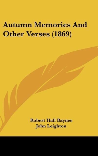 Produktbild: Autumn Memories And Other Verses (1869)