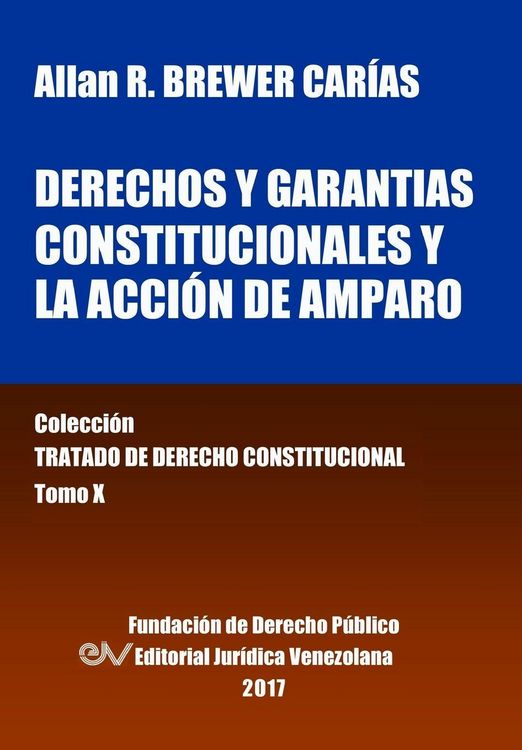 Produktbild: Derechos y garant&iacute;as constitucionales y la acci&oacute;n de amparo. Tomo X. Colecci&oacute;n Tratado de Derecho Constitucional