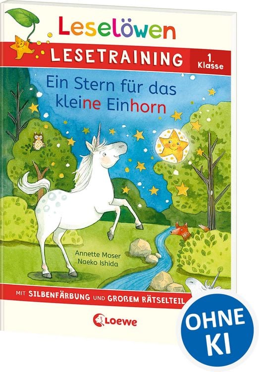 Produktbild: Lesel&ouml;wen Lesetraining 1. Klasse - Ein Stern f&uuml;r das kleine Einhorn