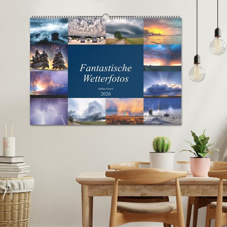 Produktbild: Fantastische Wetterfotos (Wandkalender 2026 DIN A2 quer), CALVENDO Monatskalender