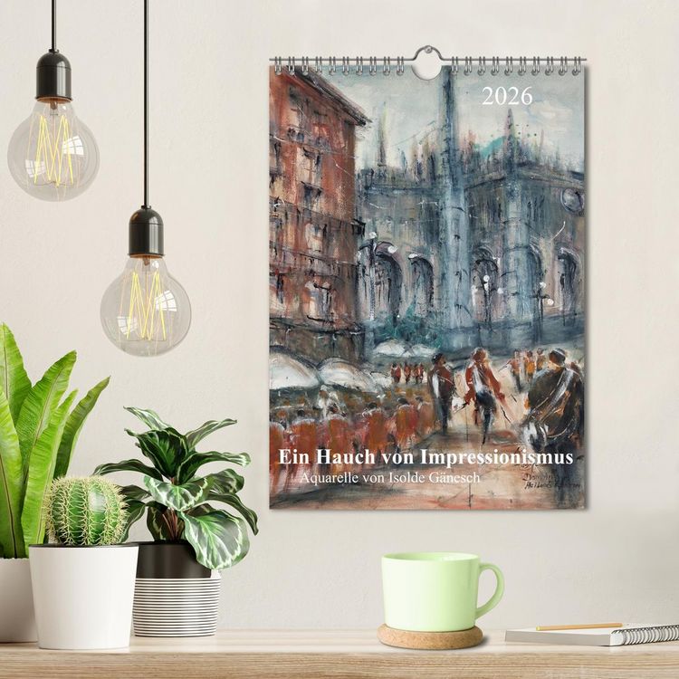 Produktbild: Ein Hauch von Impressionismus &ndash; Aquarelle von Isolde G&auml;nesch (Wandkalender 2026 DIN A4 hoch), CALVENDO Monatskalender