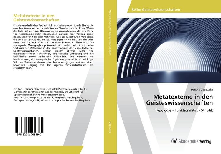 Produktbild: Metatexteme in den Geisteswissenschaften