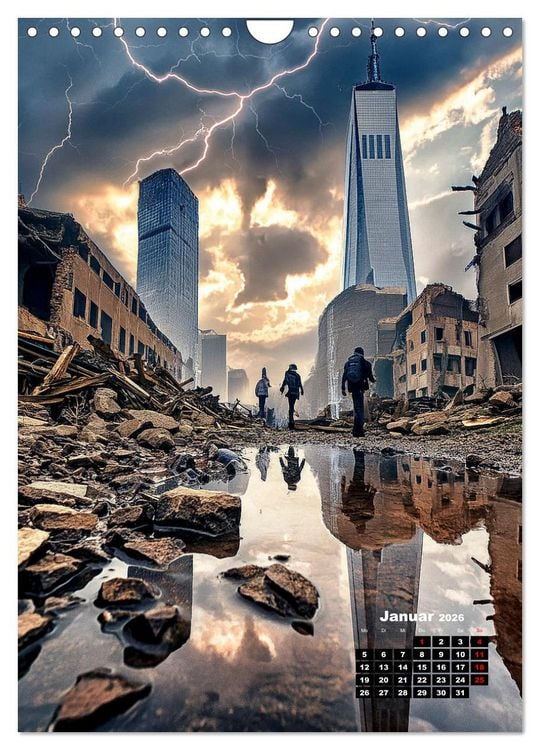 Produktbild: Urbane Endzeitvisionen (Wandkalender 2026 DIN A4 hoch), CALVENDO Monatskalender