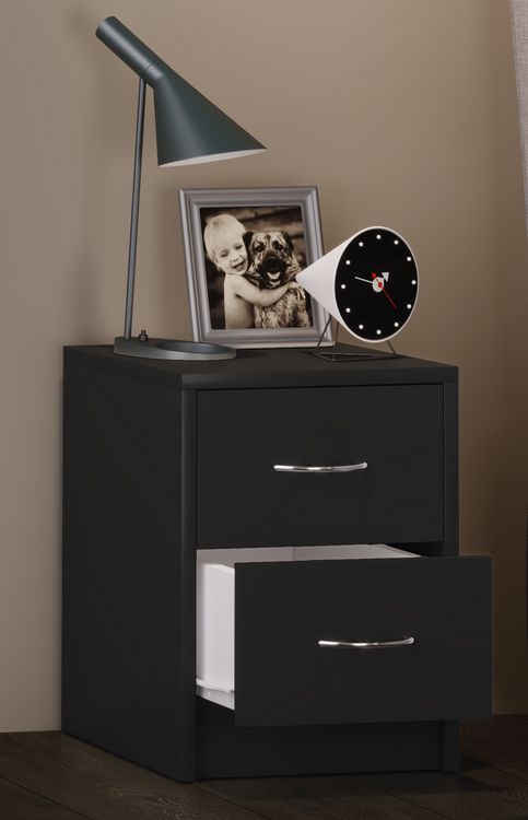 Produktbild: Holz Nachtschrank Nachttisch Schublade Boxal Mini