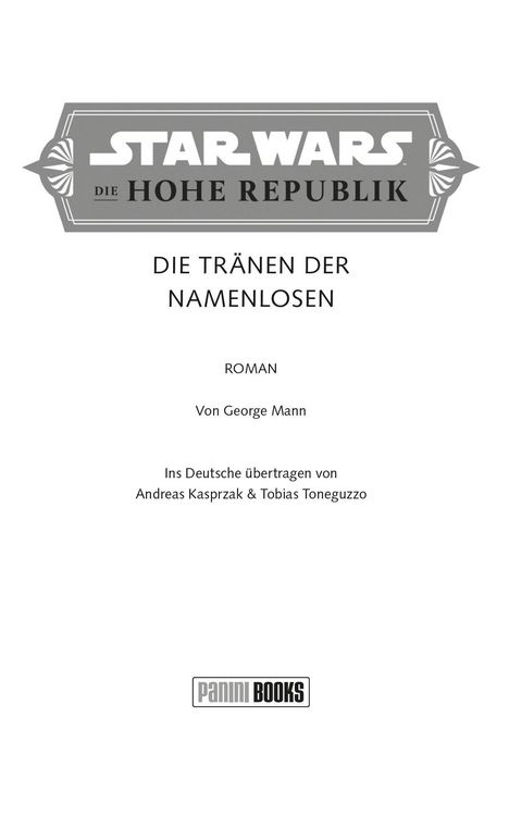 Produktbild: Star Wars: Die Hohe Republik - Die Tr&auml;nen der Namenlosen