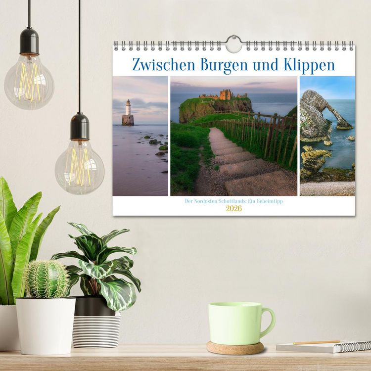Produktbild: Zwischen Burgen und Klippen, der Nordosten Schottlands, ein Geheimtipp. (Wandkalender 2026 DIN A4 quer), CALVENDO Monatskalender