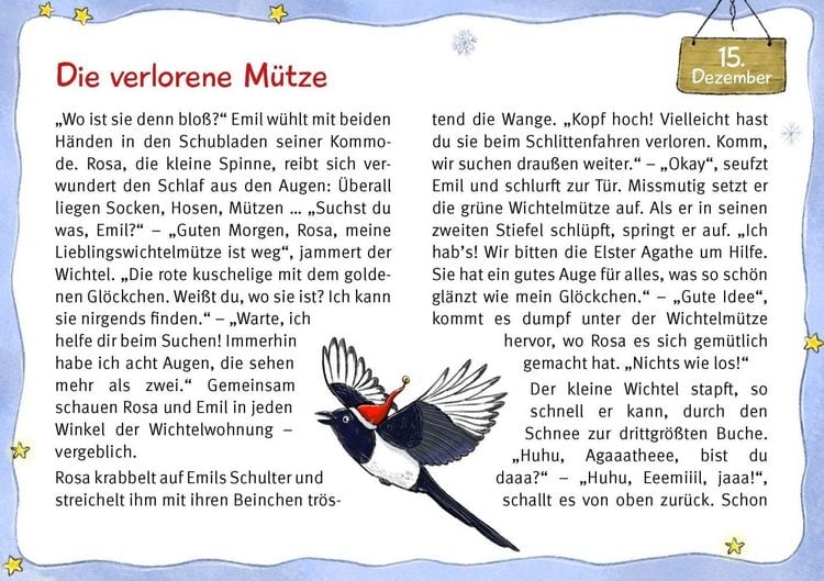 Produktbild: Wichtel Emil und die Waldtiere. 24 Geschichten zum Vorlesen im Advent. F&uuml;r Kinder von 3 bis 6