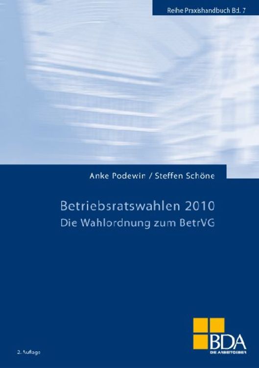 Produktbild: Betriebsratswahlen 2010