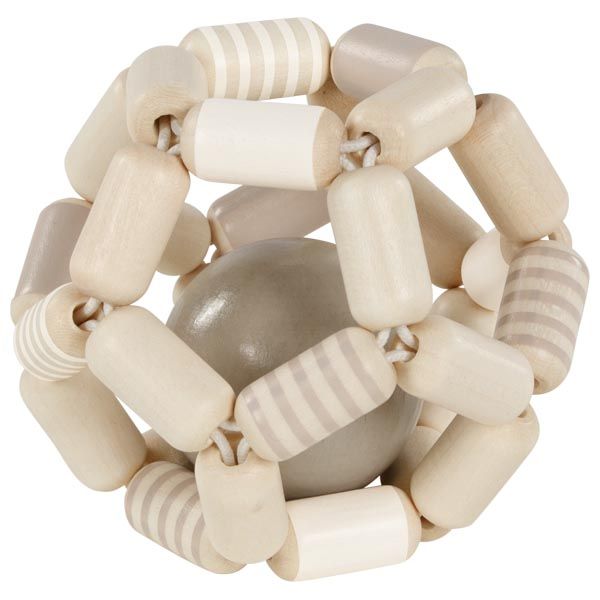 Produktbild: Greifling Elastik Ball, grau wei&szlig;