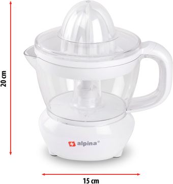 Produktbild: ALPINA Elektrische Zitruspresse, 700ml, 25W, wei&szlig;