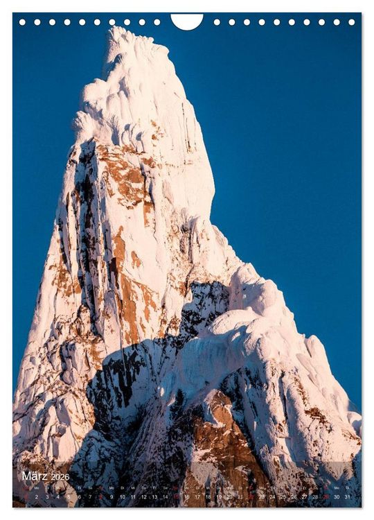 Produktbild: Magische Berge Patagoniens: Cerro Torre (Wandkalender 2026 DIN A4 hoch), CALVENDO Monatskalender
