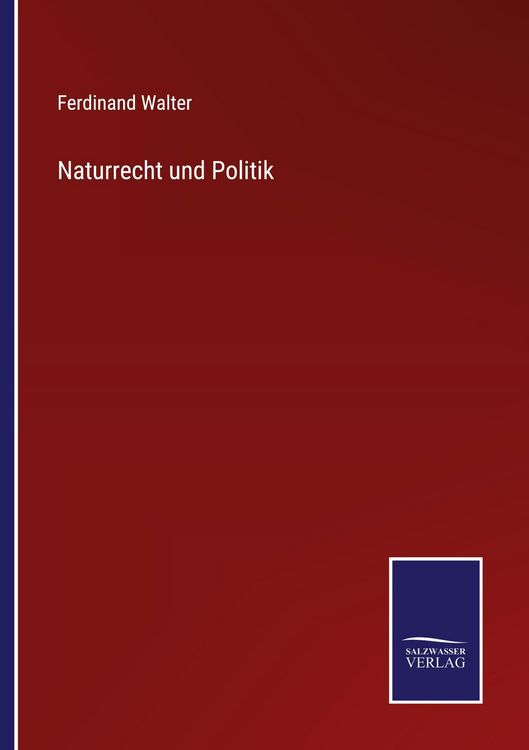 Produktbild: Naturrecht und Politik