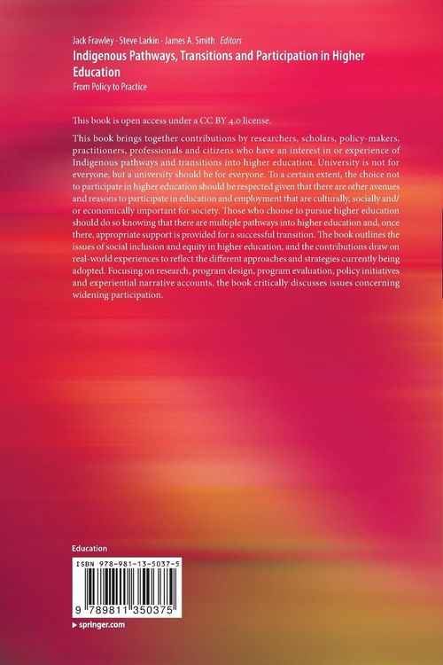 Produktbild: Indigenous Pathways, Transitions and Participation in Higher Education