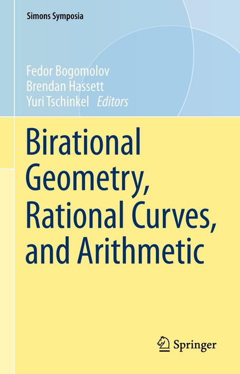 Produktbild: Birational Geometry, Rational Curves, and Arithmetic