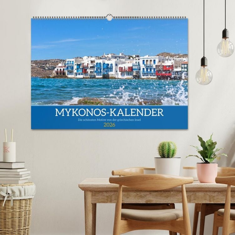 Produktbild: Griechenland - Mykonos Kalender (Wandkalender 2026 DIN A2 quer), CALVENDO Monatskalender