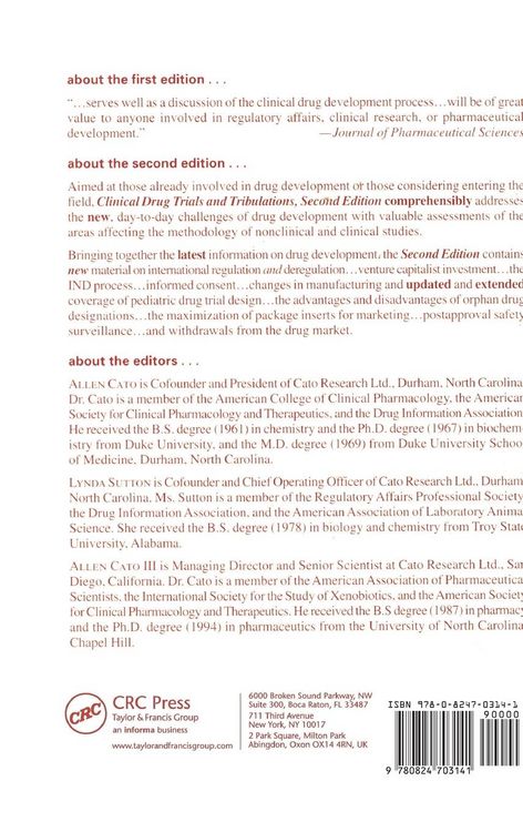 Produktbild: Clinical Drug Trials and Tribulations, Revised and Expanded