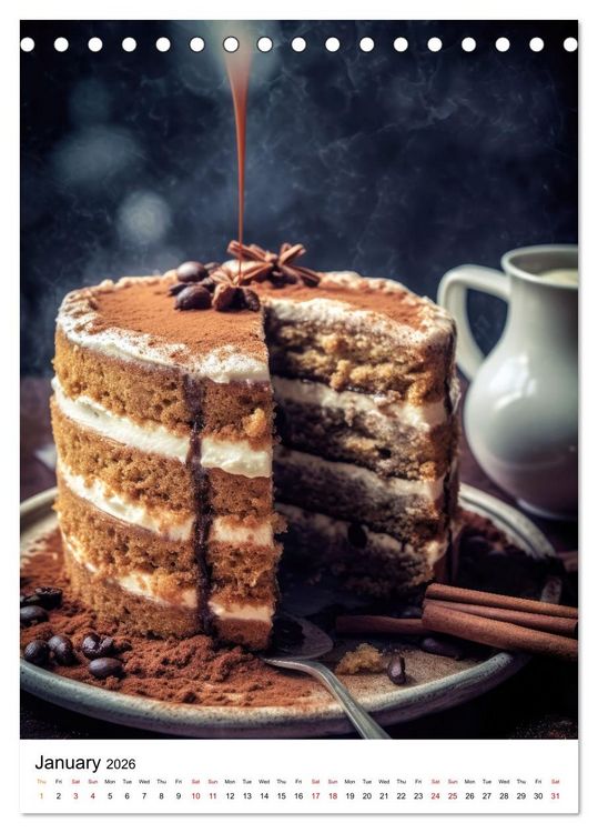 Produktbild: Cake Heaven (Desk Calendar 2026 DIN A5 portrait), CALVENDO 12 Month DeskCalendar
