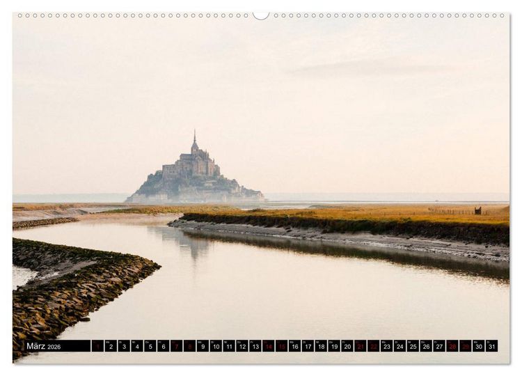 Produktbild: Frankreich - Traumstr&auml;nde & Felsenk&uuml;sten (Wandkalender 2026 DIN A2 quer), CALVENDO Monatskalender