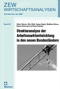 Produktbild: Strukturanalyse der Arbeitsmarktentwicklung in den neuen Bundesl&auml;ndern