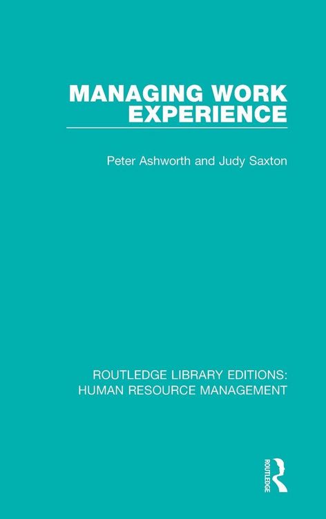 Produktbild: Managing Work Experience