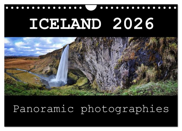 Produktbild: Iceland - Panoramic photographies (Wall Calendar 2026 DIN A4 landscape), CALVENDO 12 Month Wall Calendar