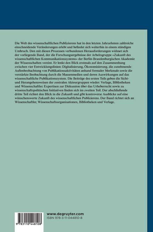 Produktbild: Wissenschaftliches Publizieren