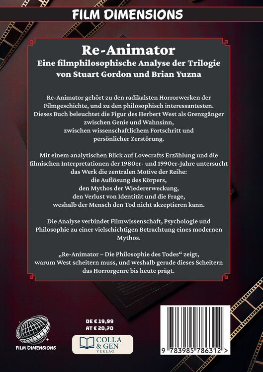 Produktbild: Re-Animator - Die Philosophie des Todes