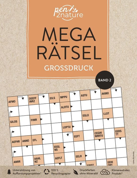 Produktbild: Mega-Rätsel Großdruck - Band 2 | Bunter Rätselmix in Großschrift