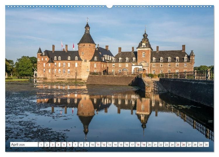 Produktbild: Wasserschl&ouml;sser im M&uuml;nsterland (hochwertiger Premium Wandkalender 2026 DIN A2 quer), Kunstdruck in Hochglanz
