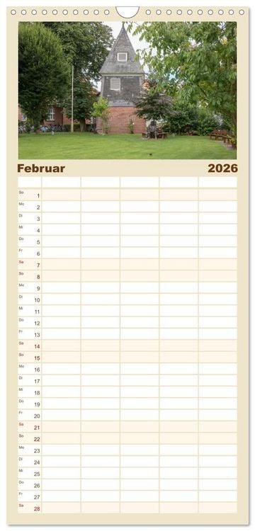 Produktbild: Familienplaner 2026 - B&uuml;sumer Impressionen mit 5 Spalten (Wandkalender, 21 x 45 cm) CALVENDO