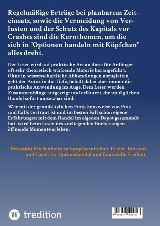 Produktbild: Optionen handeln mit K&ouml;pfchen - Profitable Tipps aus der Praxis f&uuml;r fortgeschrittene Optionstrader