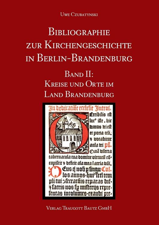 Produktbild: Bibliographie zur Kirchengeschichte in Berlin-Brandenburg