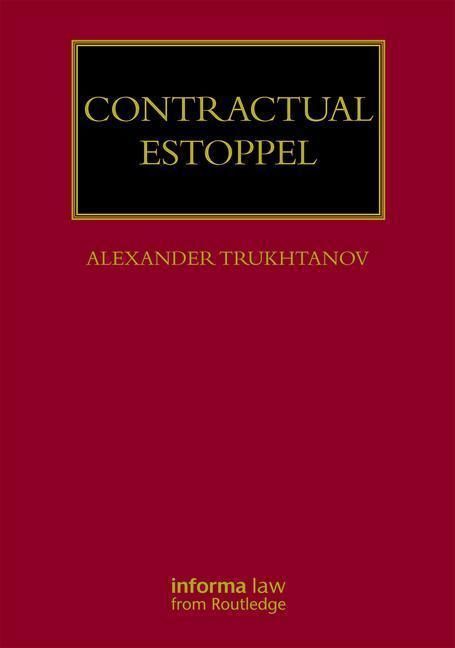 Produktbild: Trukhtanov, A: Contractual Estoppel
