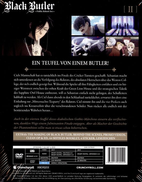 Produktbild: Black Butler: Public School Arc - Staffel 4 - Vol.2
