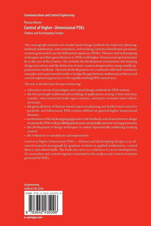 Produktbild: Control of Higher&ndash;Dimensional PDEs
