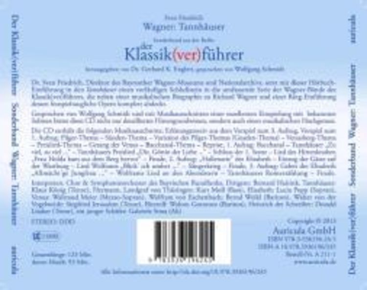 Produktbild: Der Klassik(ver)führer - Sonderband Wagner: Tannhäuser