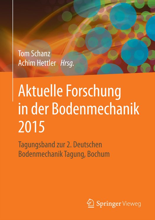Produktbild: Aktuelle Forschung in der Bodenmechanik 2015