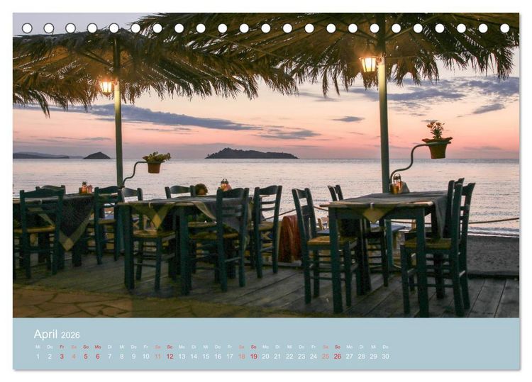 Produktbild: Lesbos - Inselimpressionen (Tischkalender 2026 DIN A5 quer), CALVENDO Monatskalender