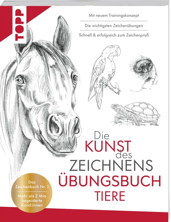 Produktbild: Die Kunst des Zeichnens Tiere &Uuml;bungsbuch