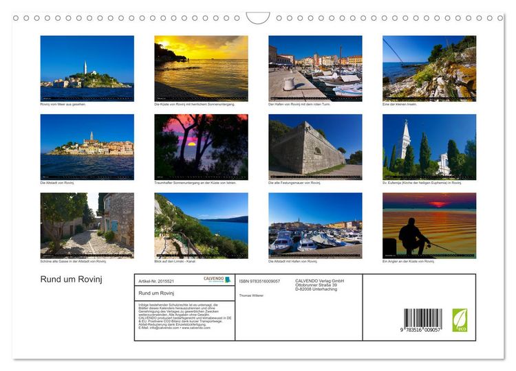 Produktbild: Rund um Rovinj (Wandkalender 2026 DIN A3 quer), CALVENDO Monatskalender