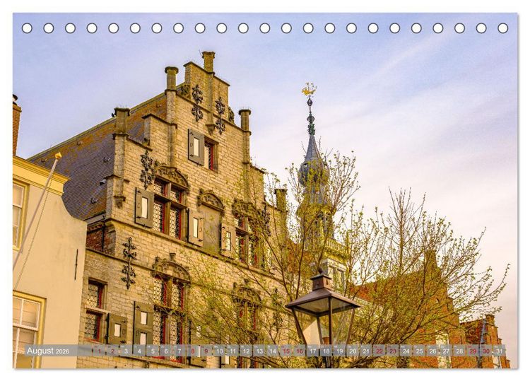 Produktbild: Ein Blick auf Veere in Zeeland (Tischkalender 2026 DIN A5 quer), CALVENDO Monatskalender