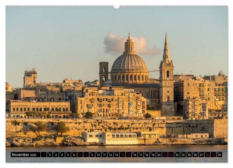 Produktbild: Valletta - Malta (Wandkalender 2026 DIN A2 quer), CALVENDO Monatskalender