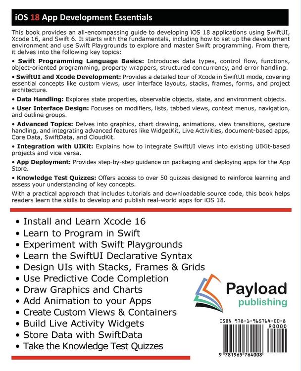 Produktbild: IOS 18 App Development Essentials