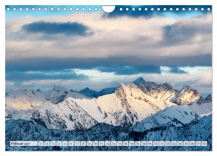 Produktbild: Allg&auml;uer Alpen 2027 (Wandkalender 2027 DIN A4 quer), CALVENDO Monatskalender
