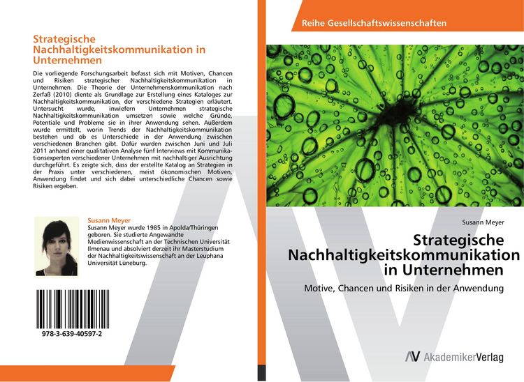 Produktbild: Strategische Nachhaltigkeitskommunikation in Unternehmen