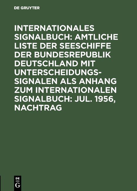 Produktbild: Jul. 1956, Nachtrag