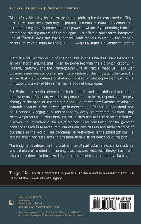 Produktbild: Reason, Rhetoric, and the Philosophical Life in Plato's Phaedrus