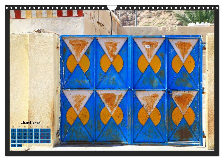 Produktbild: OMAN - Farbenfrohe orientalische T&uuml;ren (Wandkalender 2026 DIN A3 quer), CALVENDO Monatskalender